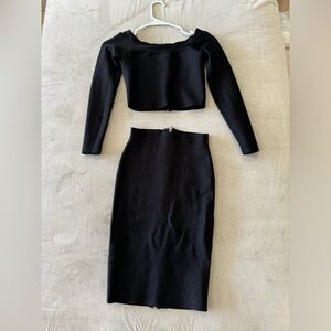 Marciano body contor top and midi skirt top